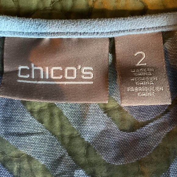 Chico’s sheer blue blazer L / Size 12 - Picture 8 of 12